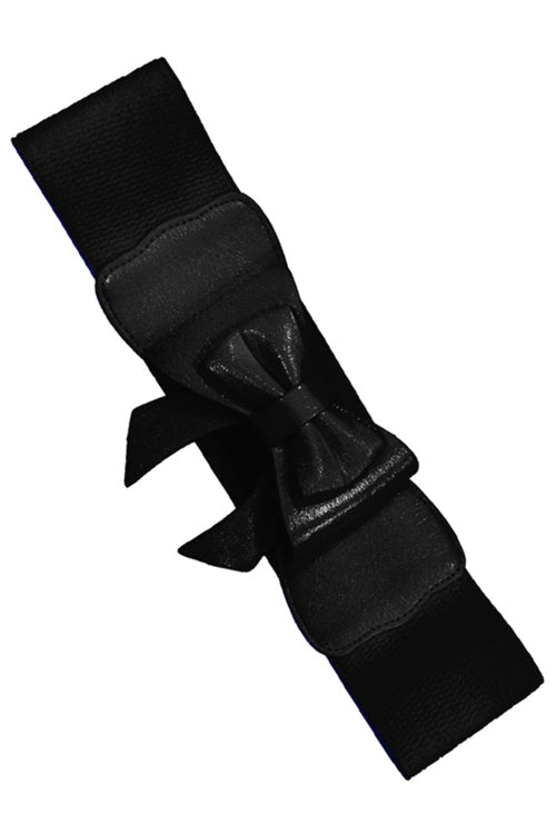 Banned Play it Right Stretch Elastic Belt in Black