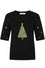 Banned Retro Scandi Tree Top Jumper in Black Knitted Christmas
