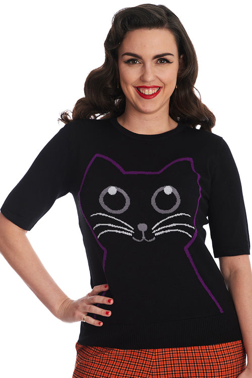Banned Kitty Cat Knit Top