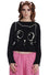 Banned Alternative Haru Cat Jumper in Black Knitted Back Detail