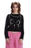 Banned Alternative Haru Cat Jumper in Black Knitted Back Detail