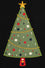 Banned Retro Scandi Tree Top Jumper in Black Knitted Christmas