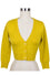 MAK Sweaters Cropped Cardigan with 3/4 Sleeves in Honey Yellow