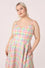 Hell Bunny Suzon Knee Dress Rainbow Gingham Plaid Check