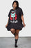 Killstar Purrrfect Pairing T-Shirt Dress Vampire Cat VLAD