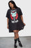 Killstar Purrrfect Pairing T-Shirt Dress Vampire Cat VLAD