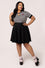 Hell Bunny Robbie Top Knit Jumper with Stripes Smiley Collab