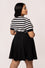 Hell Bunny Robbie Top Knit Jumper with Stripes Smiley Collab