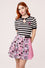 Hell Bunny Robbie Top Knit Jumper with Stripes Smiley Collab