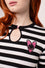 Hell Bunny Robbie Top Knit Jumper with Stripes Smiley Collab