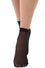 Pamela Mann Sheer Black Ankle Socks with Frill