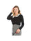 Banned Retro Happy Holly Cardigan in Black Christmas