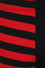 Banned Alternative Half Black Half Stripe Leggings in Black & Red
