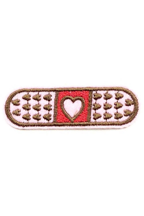 Kitty Deluxe Iron on Patch of Mini Heart 'Bandaid'