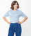 Timeless London Daisy Knit Top in Light Blue - I'm Eco-Friendly!