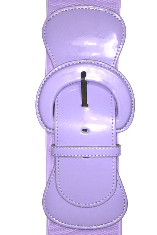 Kitty Deluxe Wide Cinch Belt in Lavender