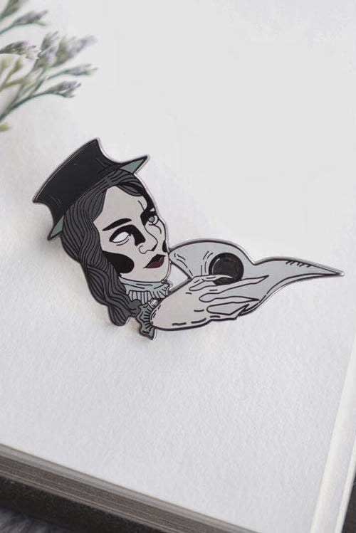 Lively Ghosts Plague Doctor Enamel Pin