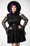Killstar Yuna Suspender Skirt Ruffled Shoulders