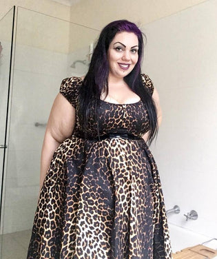  Hell Bunny Uma Top and Panthera 50's Skirt by Michelle Dircks