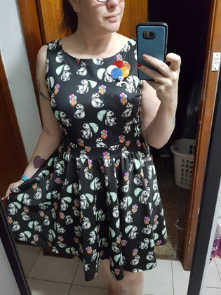  Lady Vintage Tea Dress in Panda Surprise by Yvonne Kirk