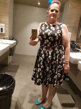  Lady Vintage Tea Dress in Panda Surprise by Natalie Bond