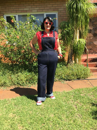  Hell Bunny Elly May Dungarees by Briony Bermingam