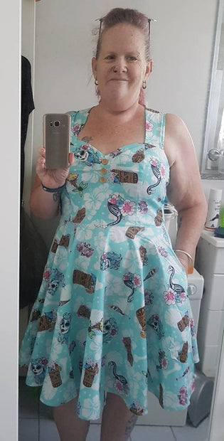 Hell Bunny Suki Mini Dress by Natalie Bond
