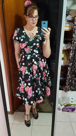  Hell Bunny Collarette 50's Dress by Yvonne Kirk