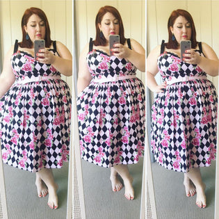  Hell Bunny Harlequin Dress by Stephanie Cuthbert
