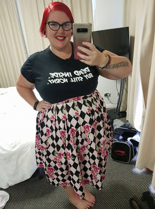  Hell Bunny Harlequin 50's Skirt By Temena Jane