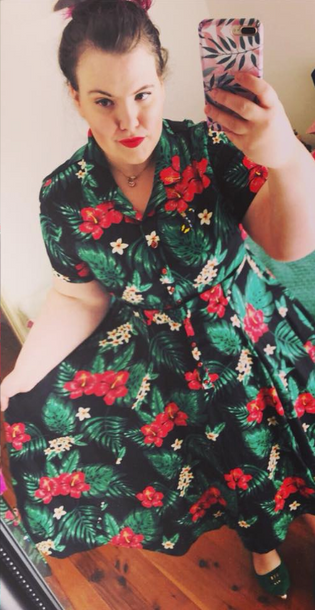  Collectif Mainline Caterina Tropical Paradise Swing Dress (Pre-order) by Ellie-Mae Smith