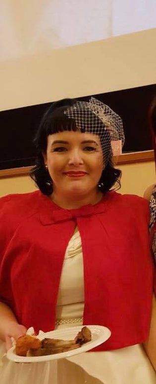 Dolly & Dotty Sabrina Cape in Red by Shauna Collins