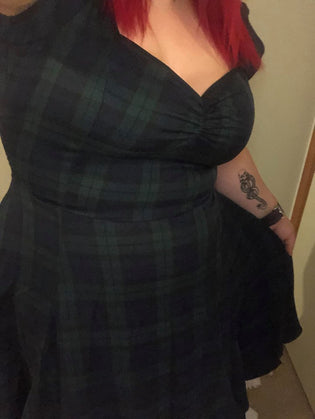  Collectif Mimi Doll Dress in Blackwatch Tartan by Lola-Mae Haaring