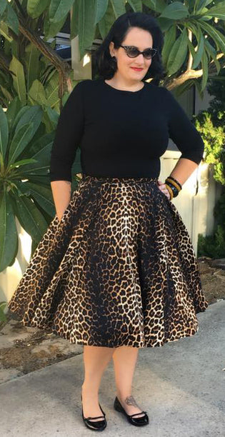  Hell Bunny Panthera 50's Skirt by Briony Bermingham