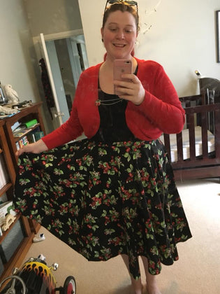  Hell Bunny Cherie 50's Skirt by Cina May Robbins