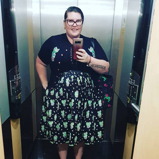  Hell Bunny Cactus Skirt and Cardigan by Temena Balfour