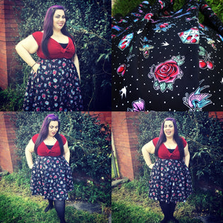  Hell Bunny Stevie Skirt and Red Sugar Top by Michelle Dircks