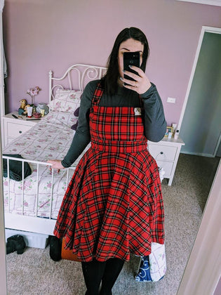  Hell Bunny Irvine Pinafore by Meagan Rostron