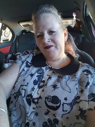 Hell Bunny Spooky Blouse by Natalie Bond