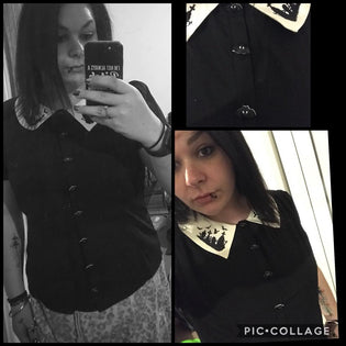  Hell Bunny Graveyard Blouse by Hayley Galiano