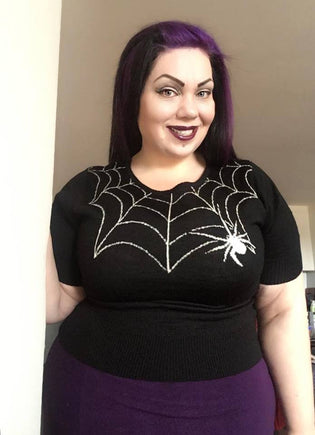  Hell Bunny Black Widow Jumper by Michelle Dircks