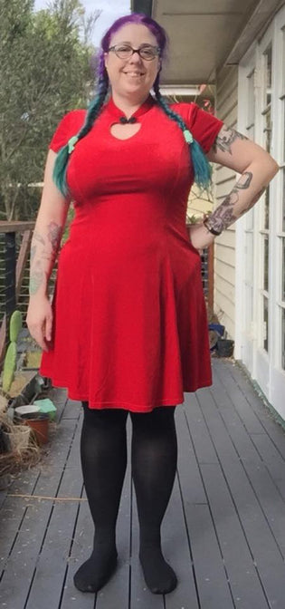  Spin Doctor Mika Dress in Red by Emilie Obscura