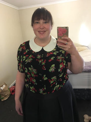  Hell Bunny Cherie Blouse by Carmen Burns