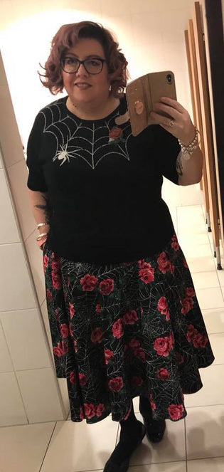  Hell Bunny Black Widow Top by Danielle Lucas