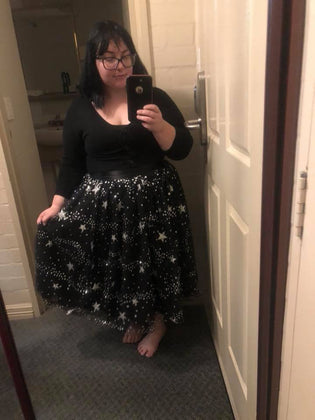  Hell Bunny Cosmic Love Skirt by Lola-Mae Haaring
