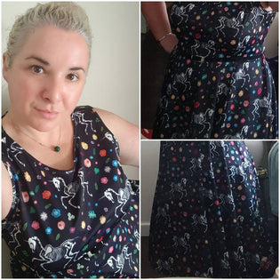  Lady Vintage Wasted Unicorn Hepburn Dress by Krys Gowran