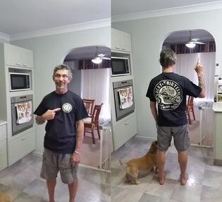 Lucky 13 Mens Black T-Shirt in Black Sin by Tracey Cooper (Hubby)