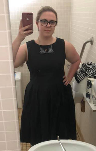  Dolly and Dotty Lola Dress in Black (Pre-order) by Mel Bersutskaya