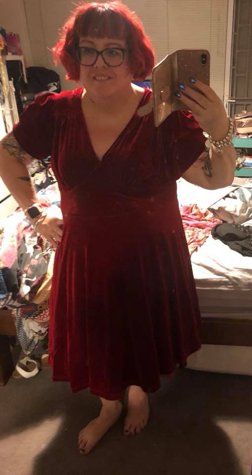 Hell Bunny Joanne Dress in Red by Danielle Lucas Kitty Deluxe