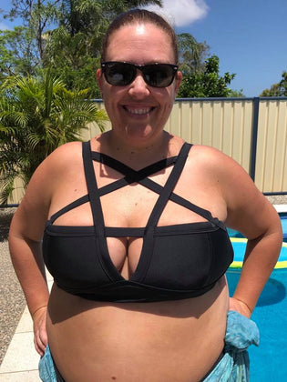  Banned Pentagram Two Piece Swimsuit by Mandy Wallace